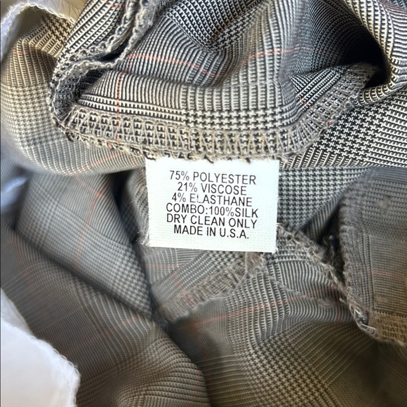 Rebecca Taylor Vintage 90s Y2K  2 Pc Pantsuit Herringbone Excellent Size 2 - Picture 12 of 13